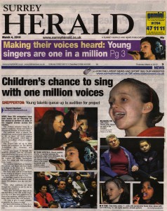 Surrey Herald & Staines News - 4th March - Voice In A Million